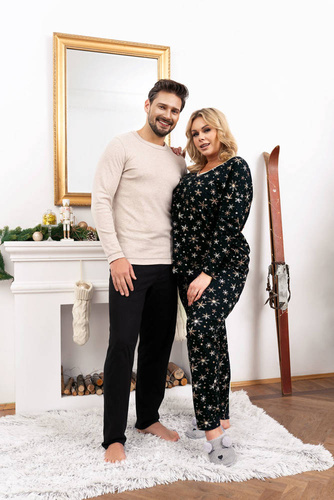 Zermat Piżama Męska długi rękaw, długie spodnie Italian Fashion 