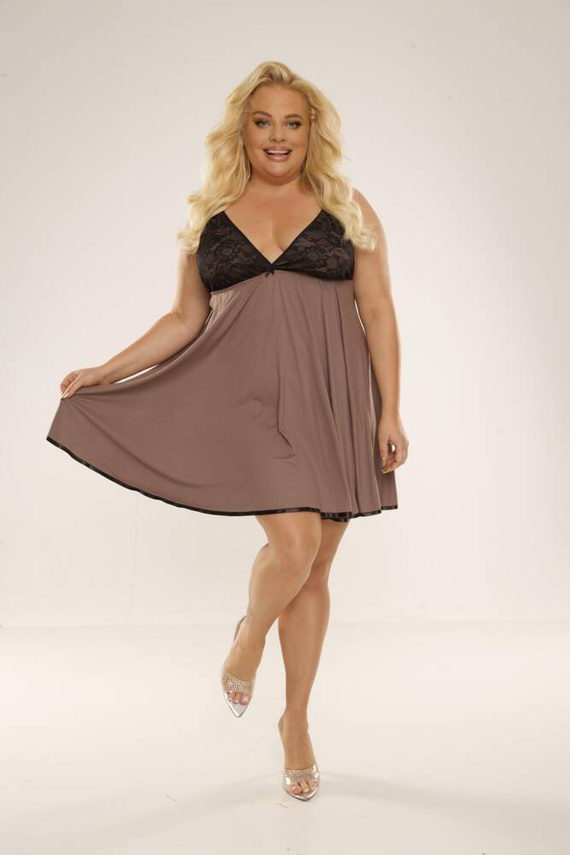 713 Cloche Koszula nocna Forex - mocca