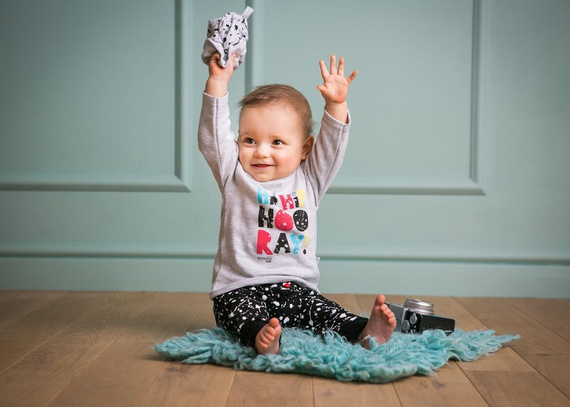 Bluzka + spodenki + czapka "HIP-HIP" Koala- szary