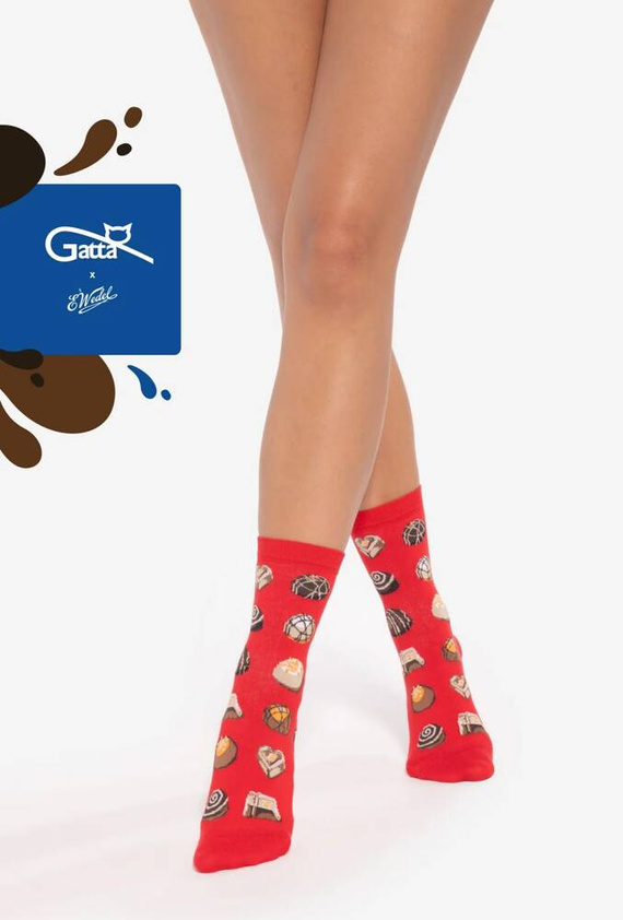 U04.WED Wedel Skarpety unisex Gatta - ferrari 01/787