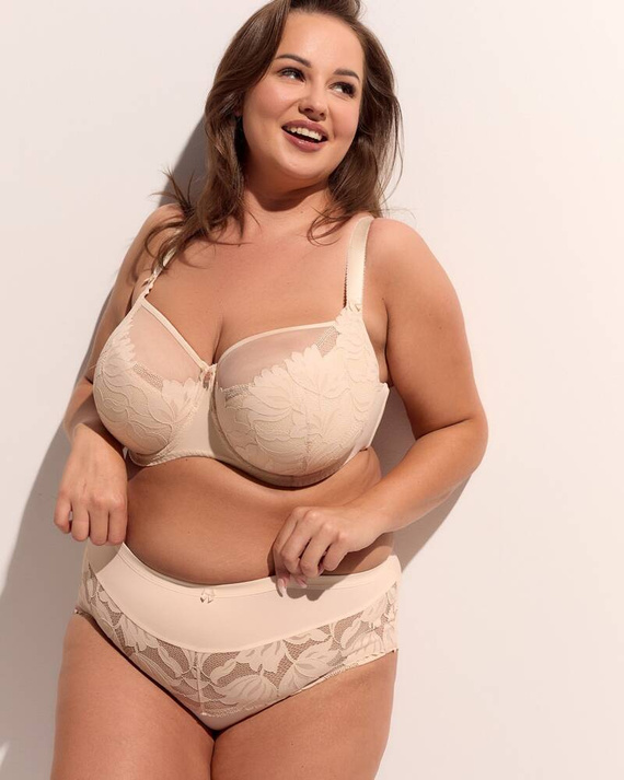 BSM 1134 Keto  Biustonosz półusztywniany (semi soft) Maxi Gaia- beżowy