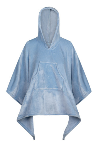 Kobi Koc dziecięcy z kapturem ByShelly - błękitny