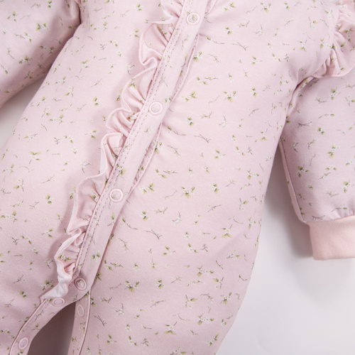 Meadow Pajac bez stópek Eevi - różowy