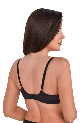 BS 1206 Nicola Biustonosz Półusztywniany Gaia -czarny-różowy