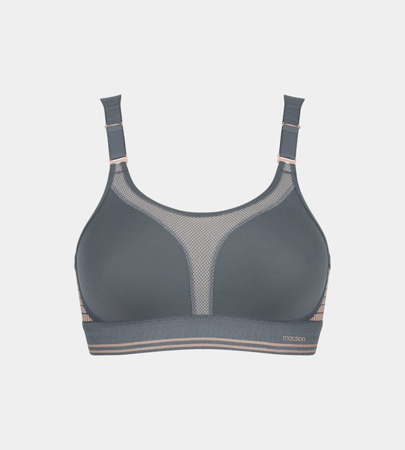 Biustonosz sportowy bez fiszbin Triaction extreme lite - grey