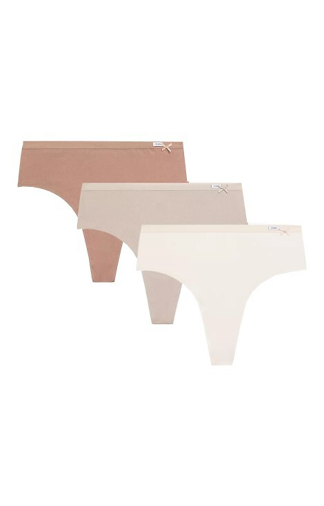 3CLP-015 High Brazilian Figi damskie Atlantic - ecru-beżowy-beżowy ciemny