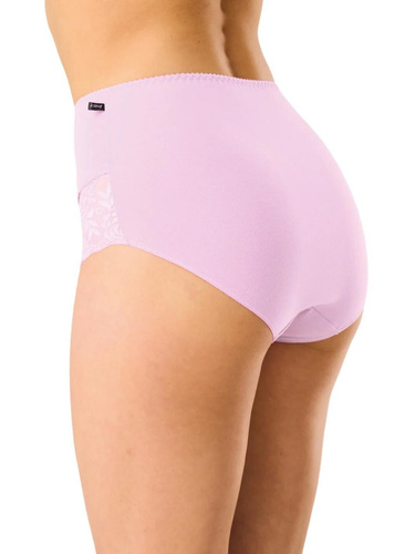 Figi damskie maxi bikini LPF 585 różowo-wrzosowe Key – Wysokiej jakości bawełna, komfort i elegancja