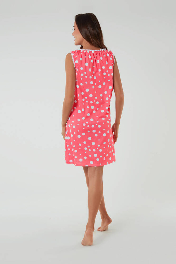 Raba koszula nocna i do karmienia, szerokie ramiączko Italian Fashion - druk malinowy