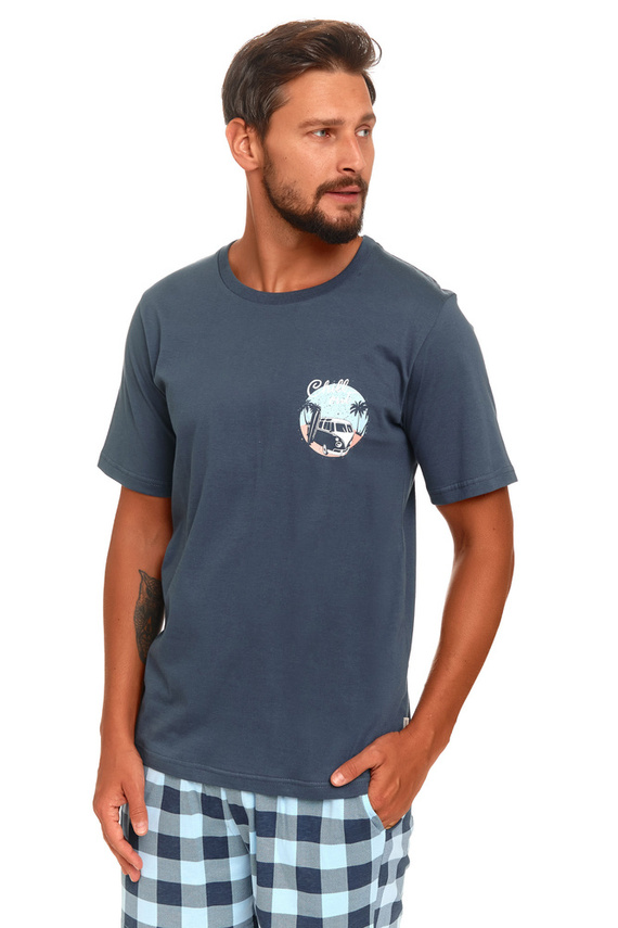 4416 Piżama Męska Doctor Nap - deep blue