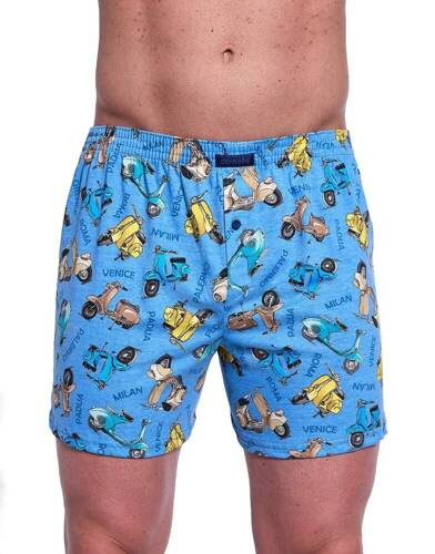 001/172, 011/172 Classic Bokserki męskie Cornette niebieski