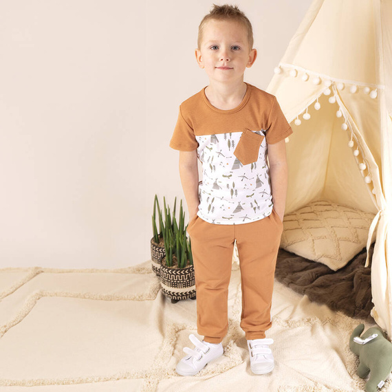 194277 Miki Spodnie dresowe Nicol -- karmelowy