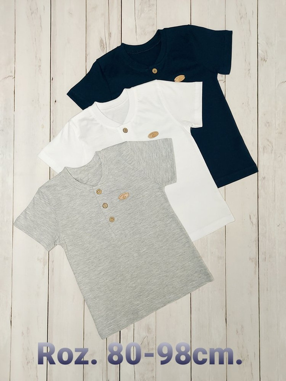 Mieszko Koszulka dziecięca krótki rękaw Bambarillo biały