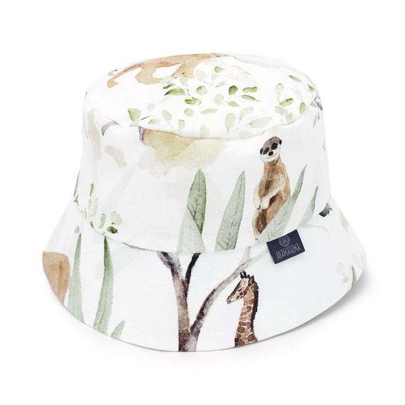 Kapelusz bawełniany Night Flowers - Makaszka