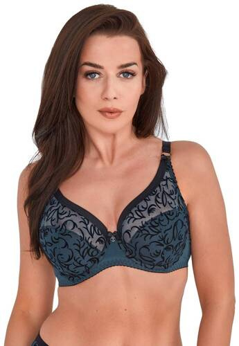 BS 1213  Adaline  Biustonosz póusztywniany (semi soft)Gaia-turkusowy