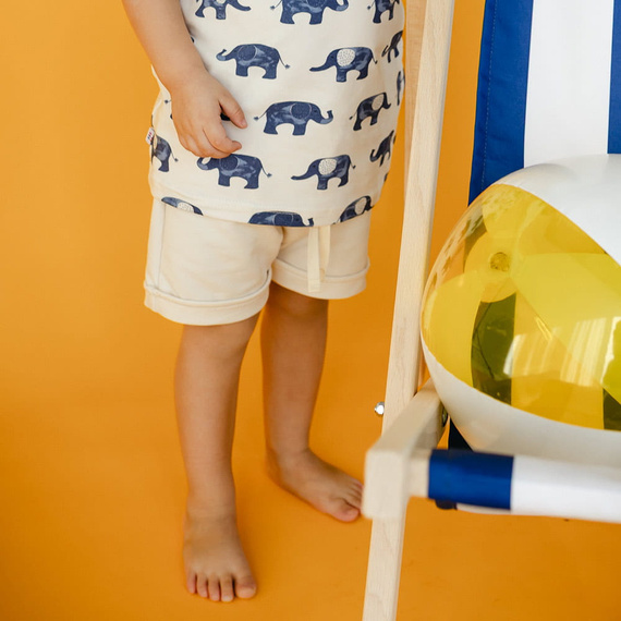 Elephant Szorty bawełniane Eevi- ecru