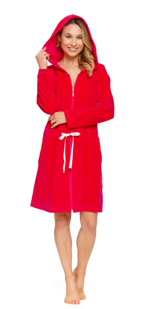 1008 Szlafrok damski Doctor Nap - viva magenta