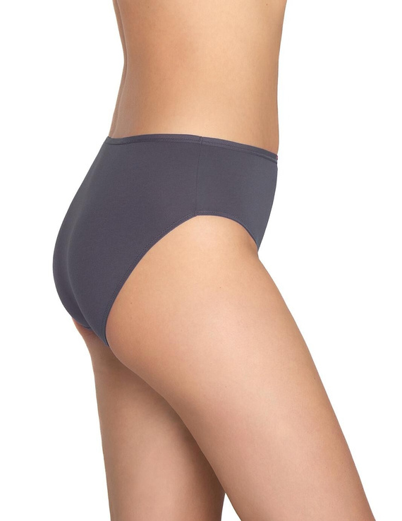 Figi damskie L-120BI-96 Lama szary grafitowy– bawełniane, 3-pak, wygodne i klasyczne