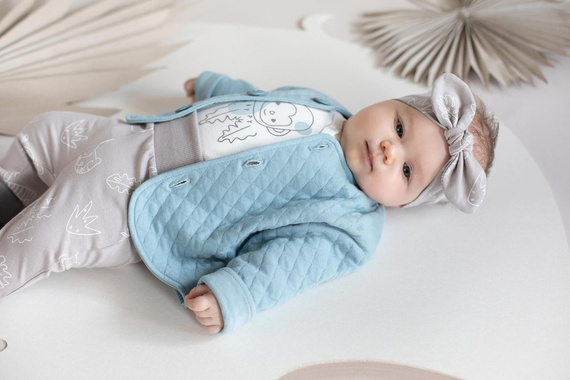 Slow Life Rozpinana Bluza Pinokio - niebieski 