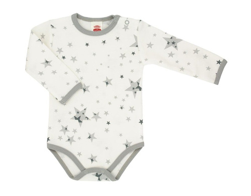Body z długim rękawem "STARS & TEDDY" Makoma gwiazdki