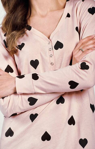 3215 Libby Koszula Damska Taro - brudny róż