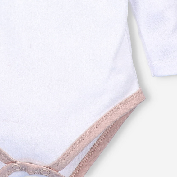 ABN-5354/BIA Sweet Bears Body z bawełny organicznej Nini biały