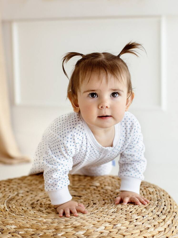 02250 "Blue Stars" Pajac niemowlęcy welurowy Makoma niebieski 