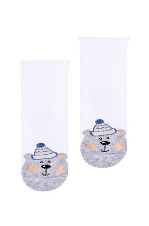 Skarpetki Zimowe Wzory art.138 Steven - biały 125