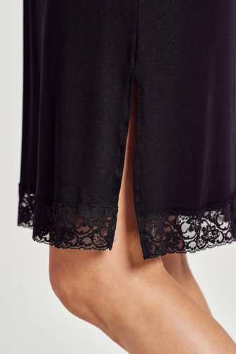 3118 Mercy Koszula nocna Taro-czarny