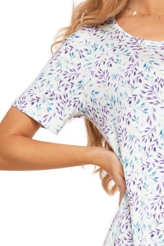 PDK3100-009, PDK3400-004 Koszula nocna z krótkim rękawem Moraj - ecru