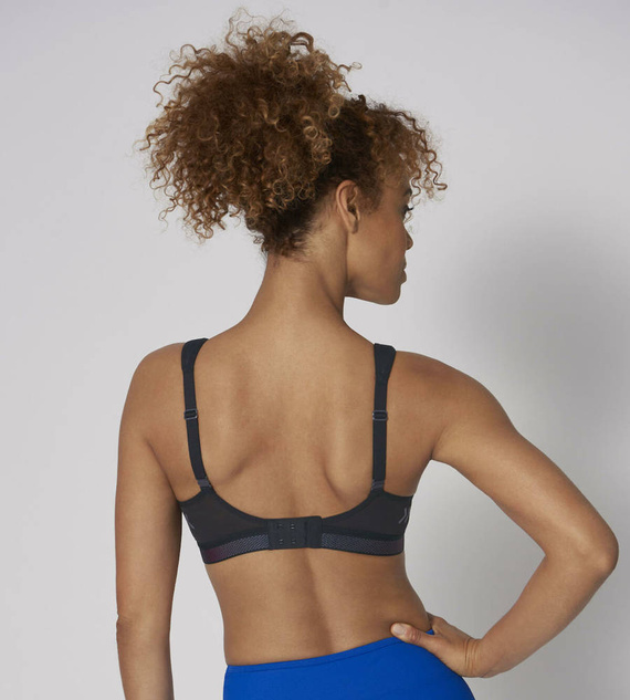 Biustonosz sportowy w fasonie racerback Triaction cardio cloud - black