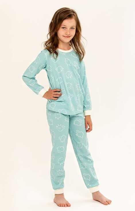 3273 , 3274 Abi Piżama dla dziewczynki Taro - turkusowa
