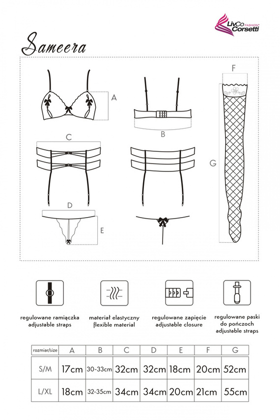 Sameera LC 90412 Komplet damski LivCo Corsetti Fashion