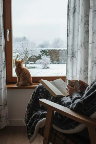 Koc świąteczny SACO popielaty – miękki i ciepły z reniferami i choinkami w ozdobnym worku