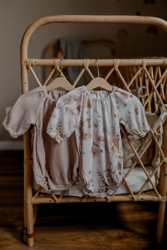 Fairies Body niemowlęce bambusowe długi rękaw Makaszka – 100% bambus