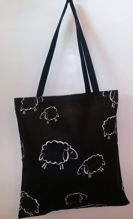 Kwiatki wzór serwetki torba bawełniana na zakupy szary