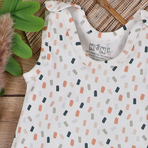 ABN-5325/KRE Śpiochy z bawełny organicznej Nini kremowy