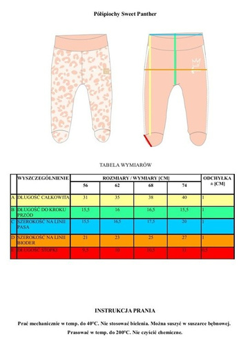 Półśpiochy niemowlęce "WILD ANIMALS" Pinokio - niebieski