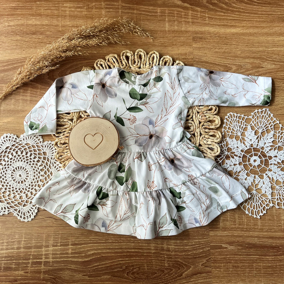 SE019 Sukienka z długim rękawem Mamatti