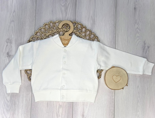 Bomberka BS002 Mamatti 97% bawełna, napy – stylowy komplet, ecru