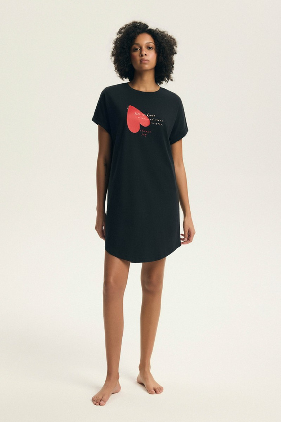 Koszula nocna Elain 44496 Henderson – 100% bawełna, serduszka