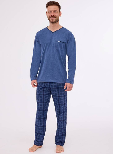 122/261 Clark Piżama męska Cornette granatowy
