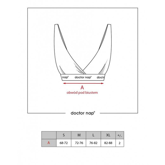 5376 biustonosz ciążowy i do karmienia Doctor Nap - black
