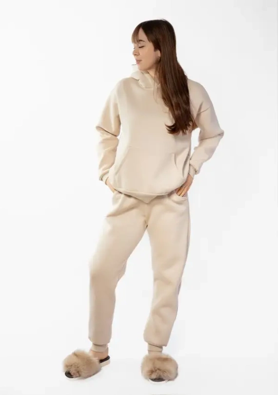 Randi Dresowy komplet damski Dkaren - beżowy