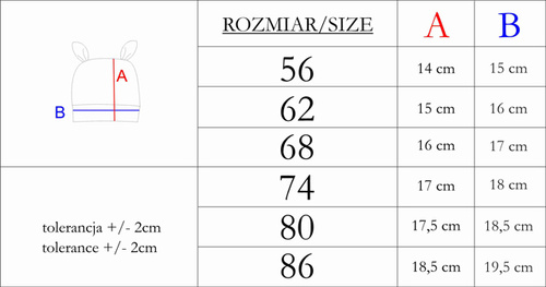 213054 Nelly Czapeczka z węzełkiem Nicol