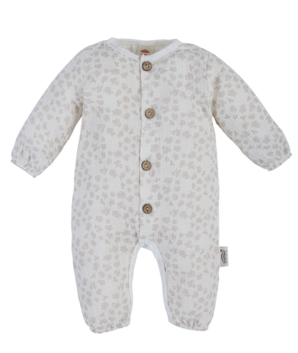 02246BS "Rose Flower" Pajac muślinowy Makoma