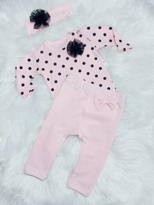 Tosia Spodnie niemowlęce Bambarillo pudrowy róż