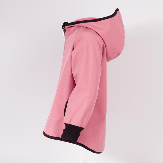 229001 Nicol Kurtka softshell dziewczęca kaptur polar odblask