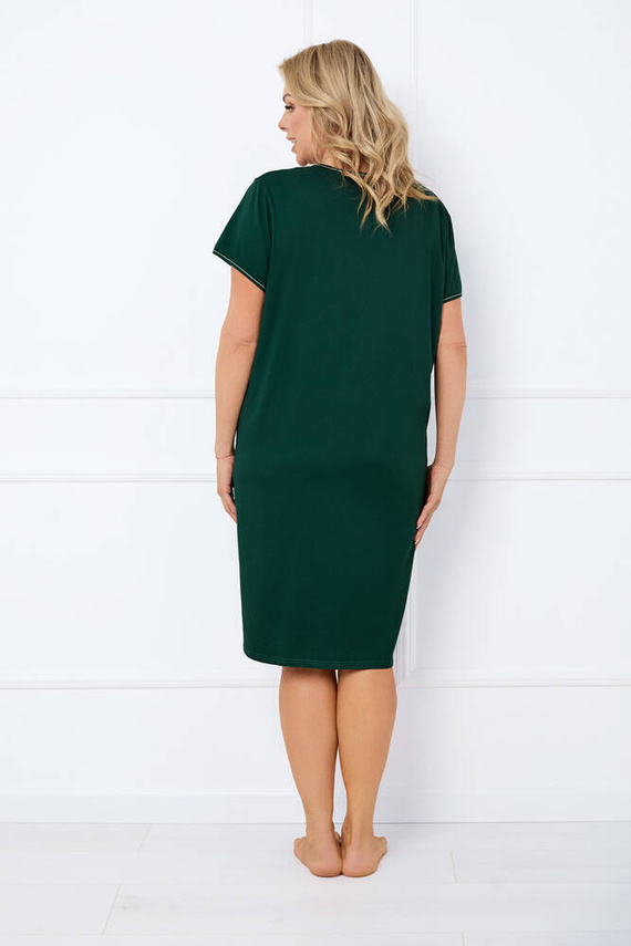 Florisa koszula damska z krótkim rękawem Italian Fashion - ciemny zielony 