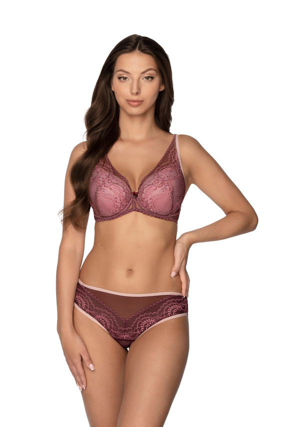 BS 1183 Irene Biustonosz push- up Gaia- bordowy