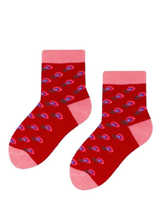 art.138 Skarpety Cotton Candy Folk Steven szary melanż 076